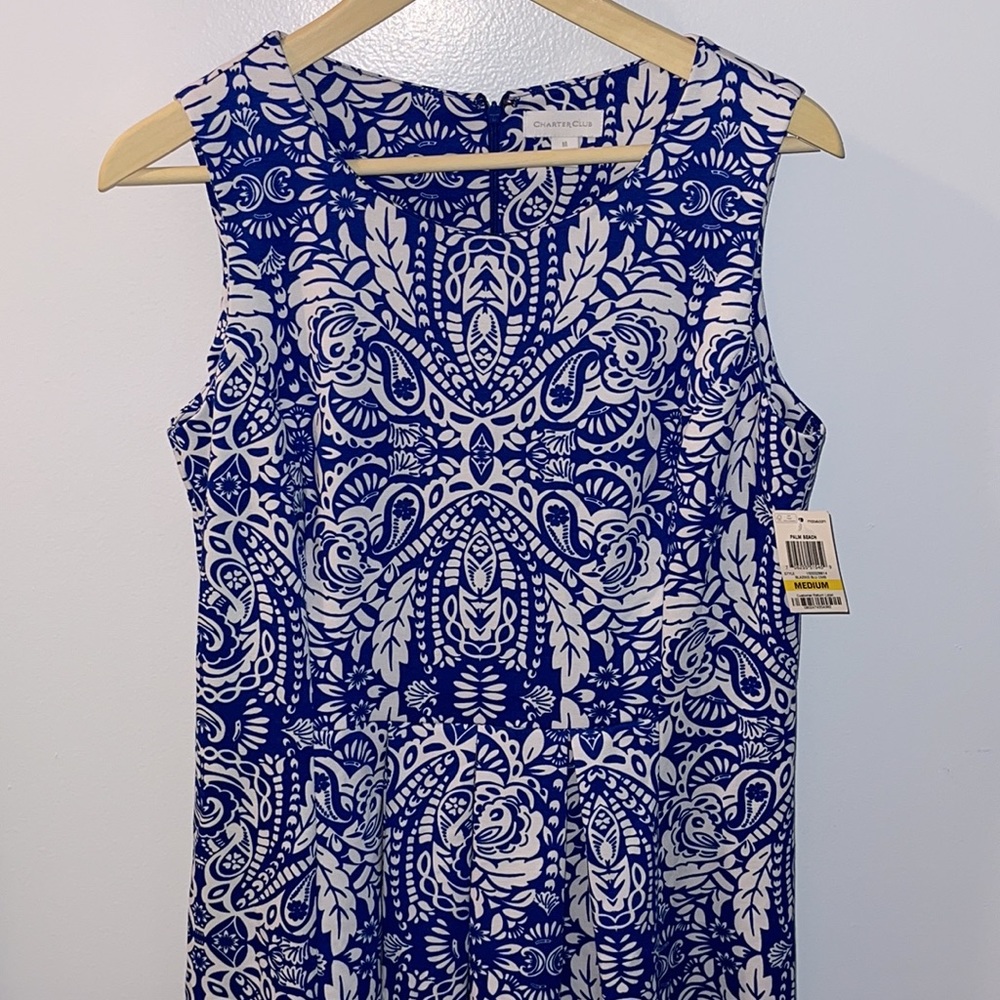 Charter Club “Palm Beach” Dress Size Medium - Picture 5 of 14